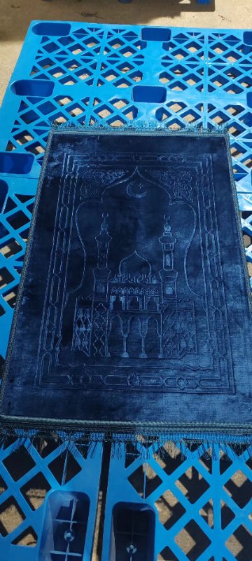 祈祷垫朝拜毯轧花地毯素色朝拜毯礼拜毯做礼拜地毯现货70×110详情图4