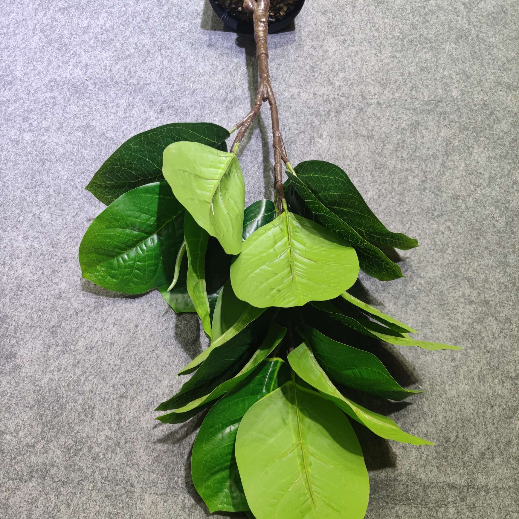 Wholesale of artificial plant artificial leaves, office and home artificial leaf DIY background wall decoration details Picture