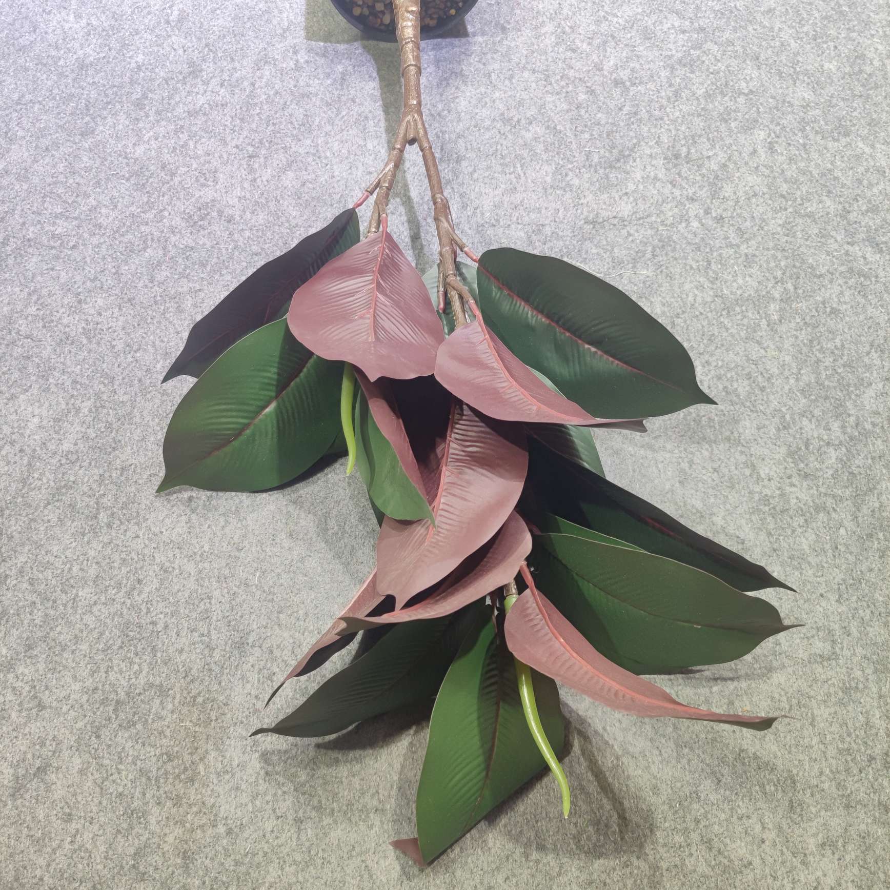 Wholesale of artificial plant artificial leaves, office and home artificial leaf DIY background wall decoration detail image 12