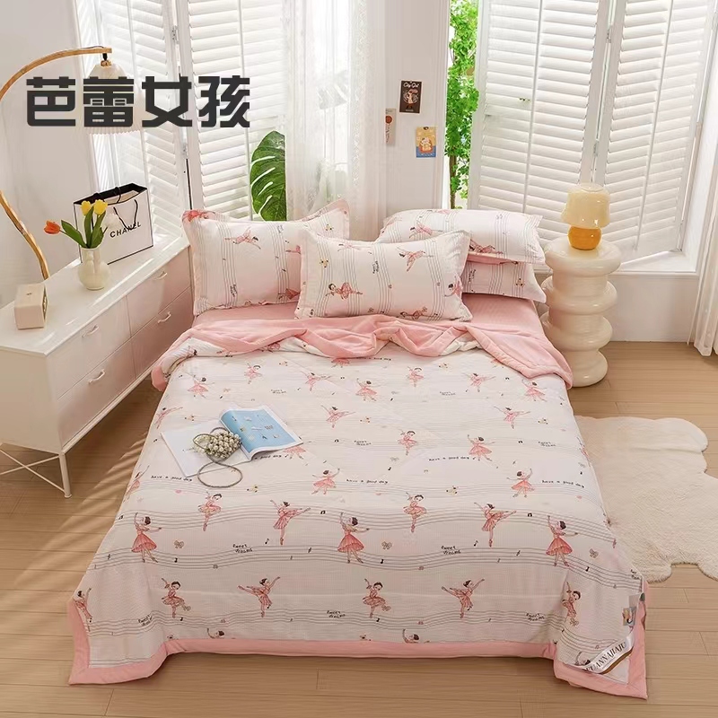 夏凉被/被子/夏被四件套/夏凉被单人夏季/蚕丝被产品图