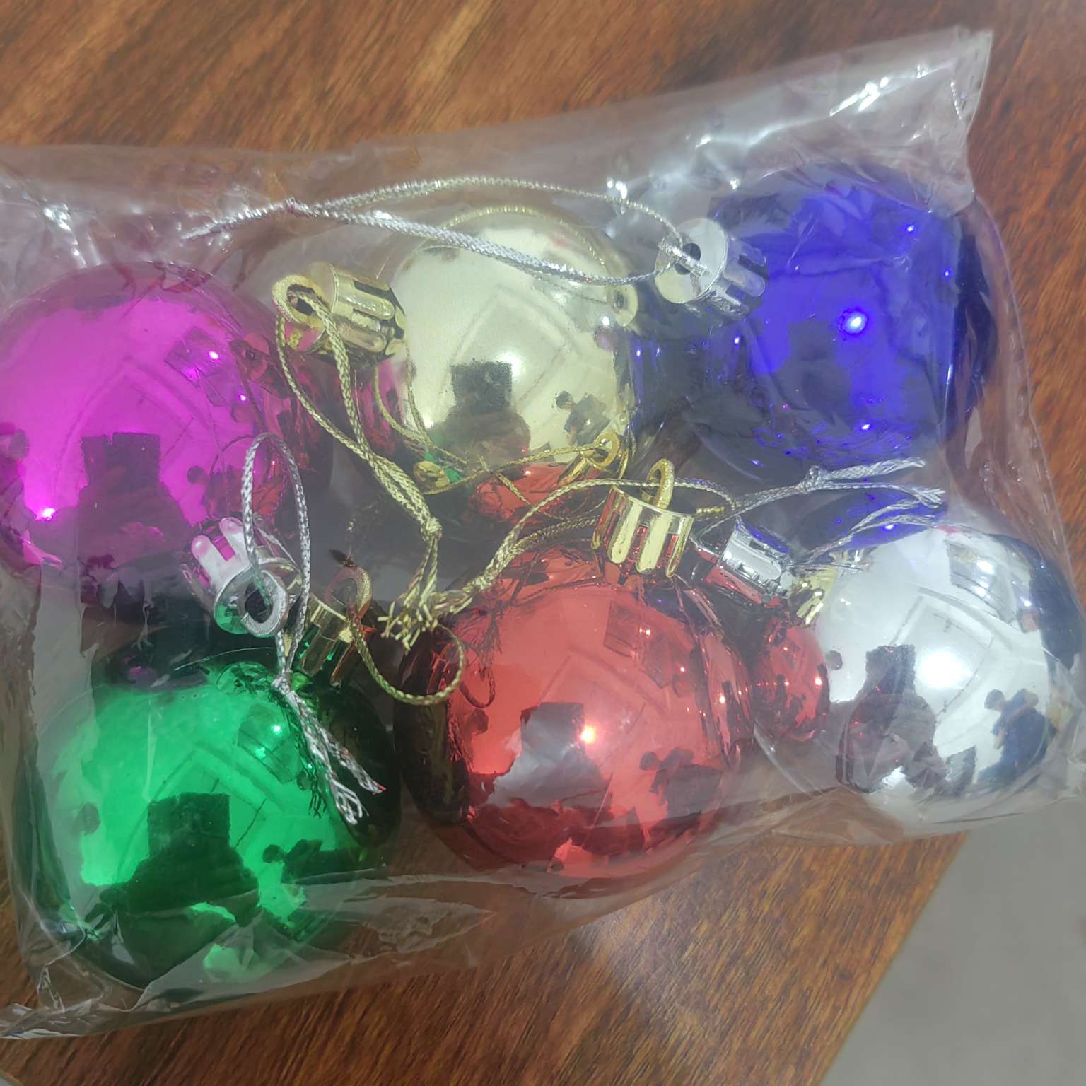 8-centimeter pink pumpkin Christmas balls, packed in OPP bags and PVC boxes detail image 4