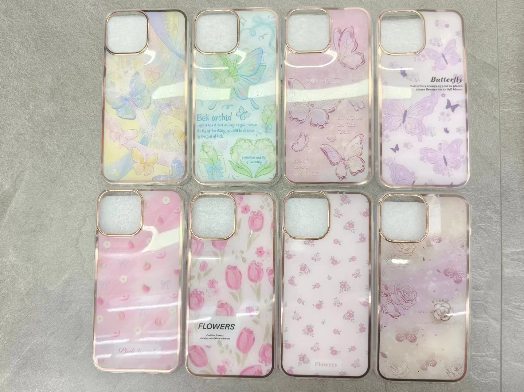 Electroplated edge printing imd mobile phone case
