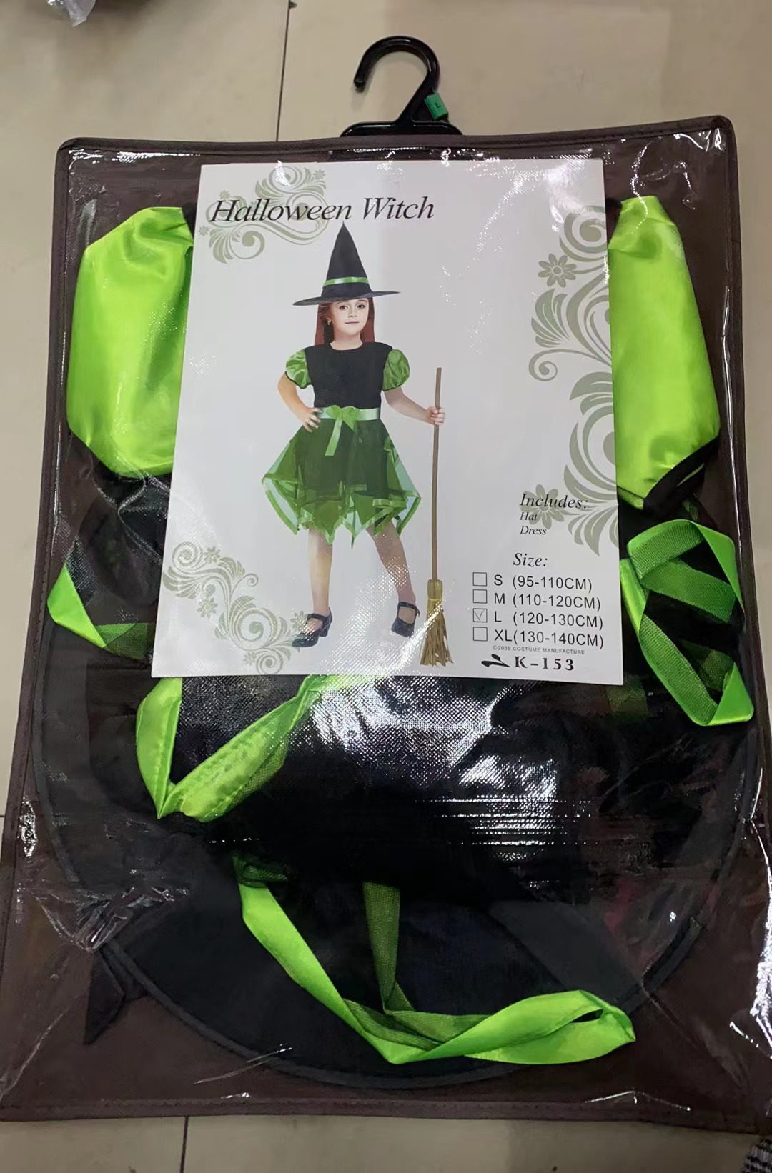Children's performance costumes, Halloween witch dress performance costumes