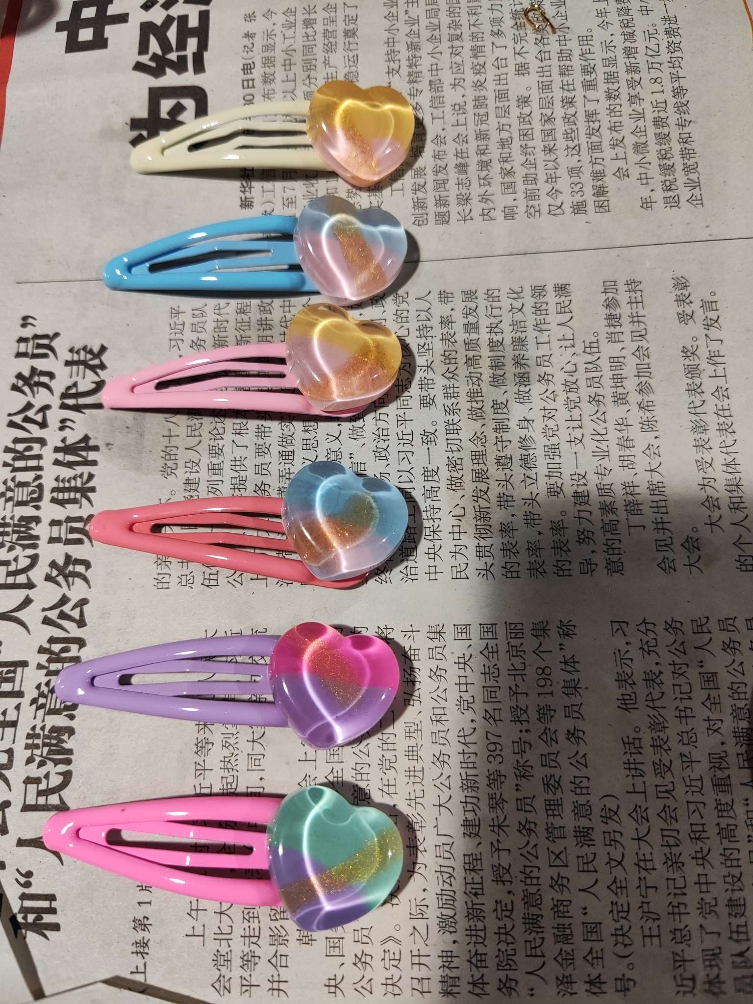 彩色绳编发网 汉服头饰 儿童发饰 发夹清爽持久不掉色 水仙花饰品详情图1