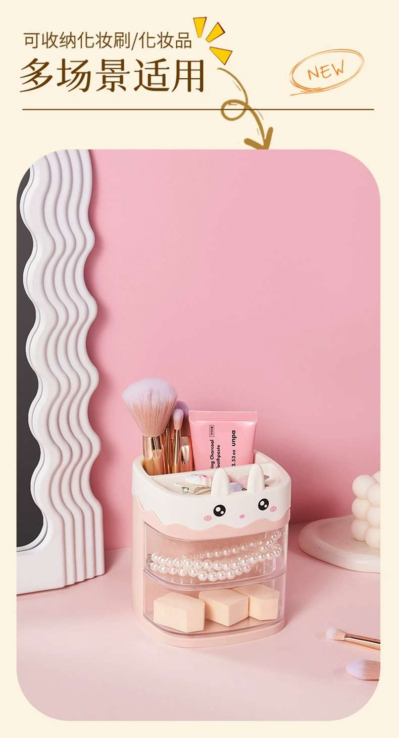 J06-6453 Student Desktop Stationery Storage Box, Office workstation organization rack, Pen holder, Multi-functional Pen barrel detail image 3