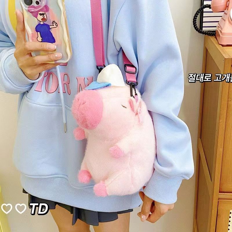 毛绒包；书包；儿童背包；小挎包；卡通背包；学生包；水豚包；卡皮巴拉详情6