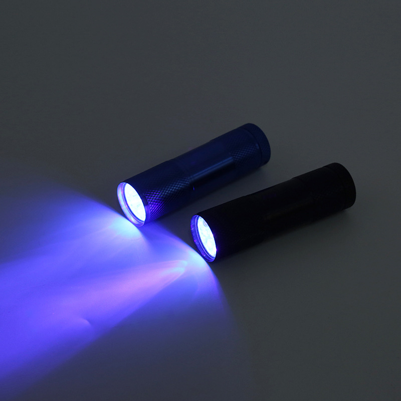 231012 Ultraviolet Flashlight (9LED) Wholesale UV multi-functional banknote Inspection flashlight 395 Ultraviolet flashlight Specification image