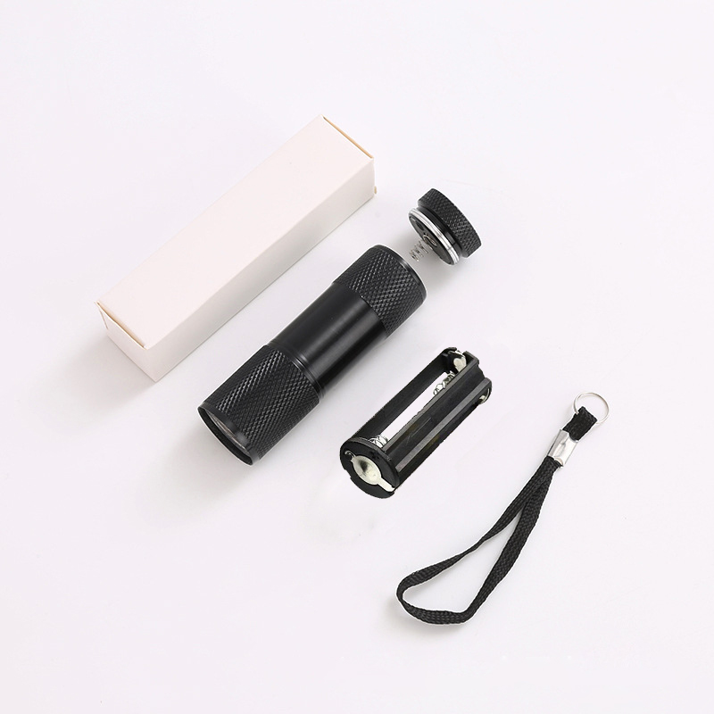 231012 Ultraviolet Flashlight (9LED) Wholesale UV multi-functional banknote Inspection flashlight 395 Ultraviolet flashlight Item Picture