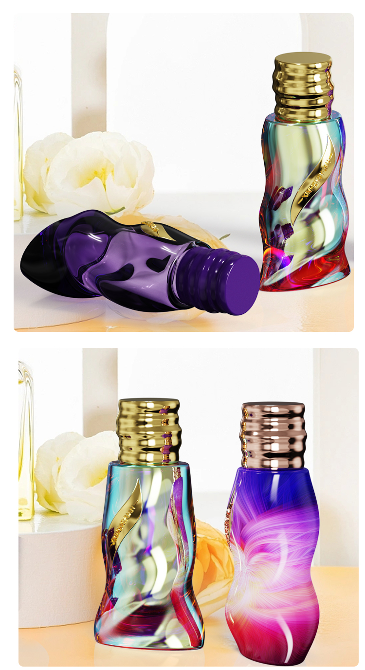 厂家直销100ml异形瓶子瓶身喷色按压喷雾瓶底加厚玻璃瓶空瓶详情6