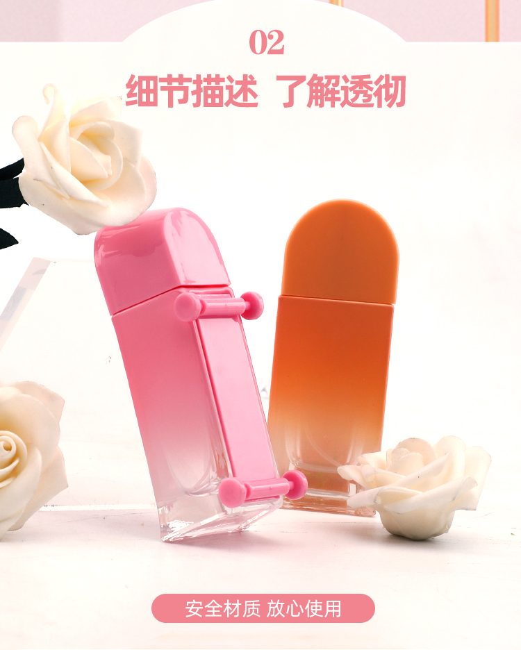 厂家直销30ml香水瓶滑板型瓶身喷色按压式喷头瓶底加厚空瓶详情3
