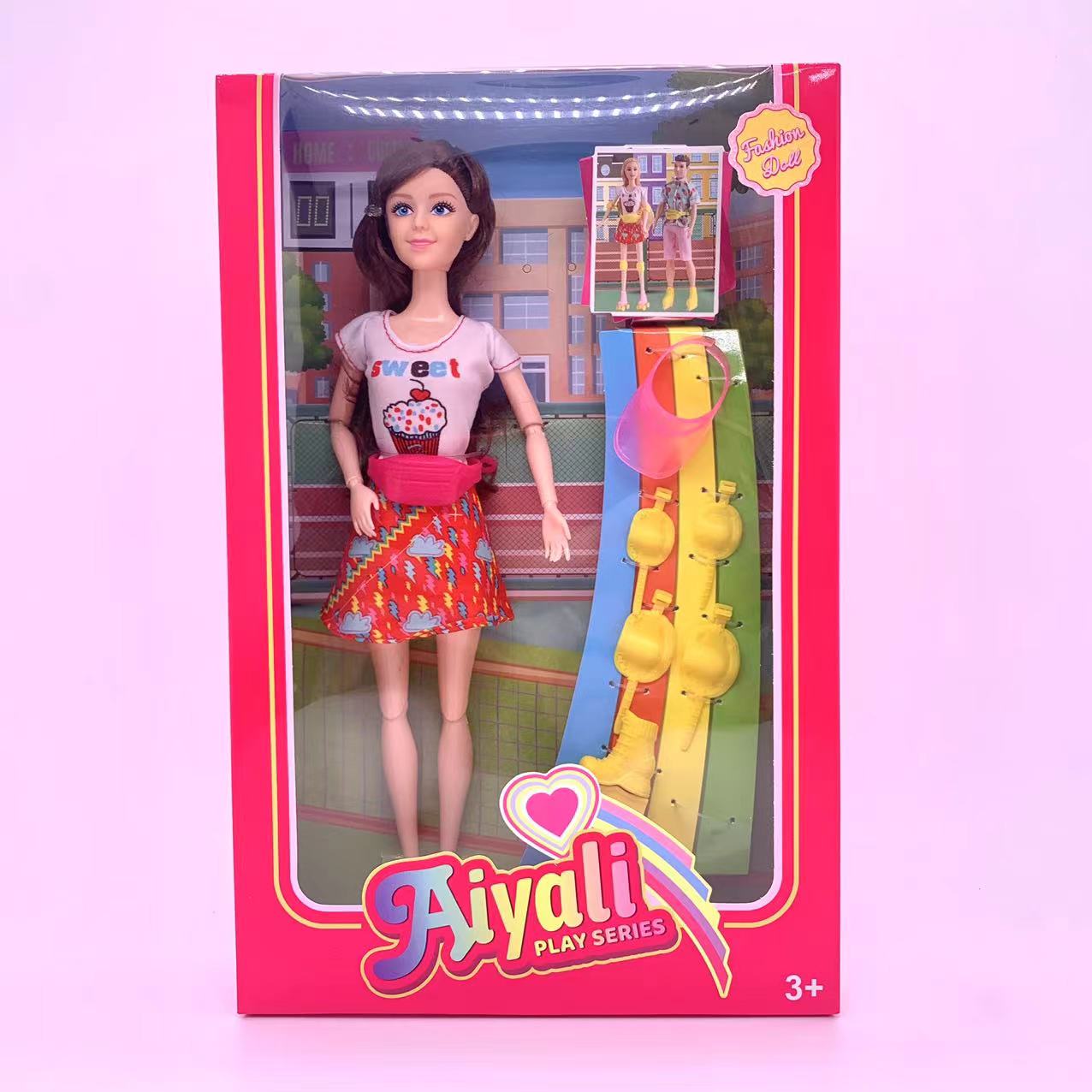 New foreign trade doll high-end princess toys play house wine set toys Girls love limbs movable doll toy set Classic sports birthday gift set gift box set 3128-2 thumbnail