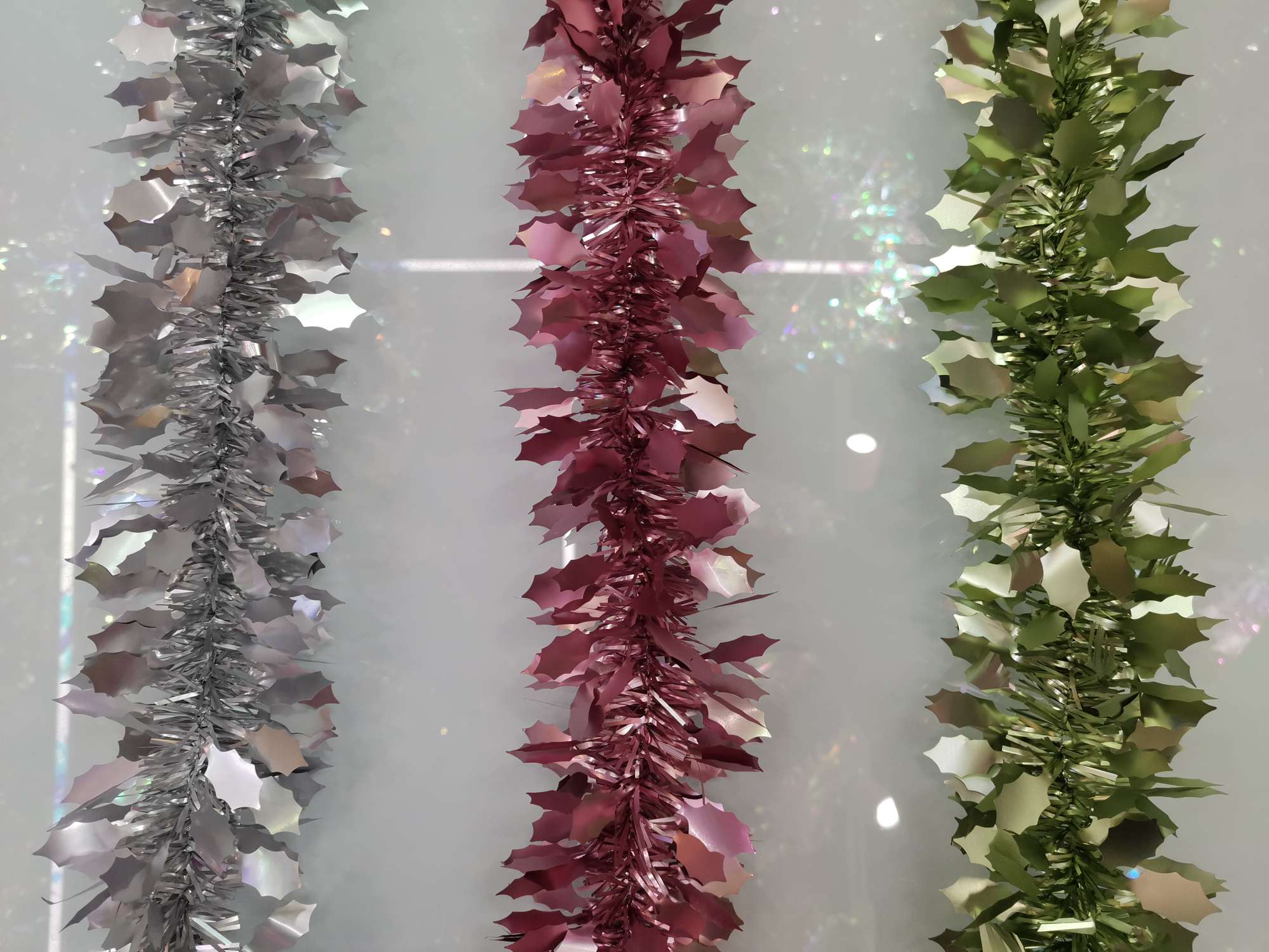 圣诞哑光小叶彩条装饰生日派对复活节用品等