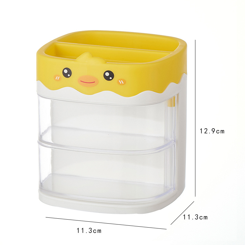 J06-6453 Student Desktop Stationery Storage Box, Office workstation organization rack, Pen holder, Multi-functional Pen barrel Item Picture