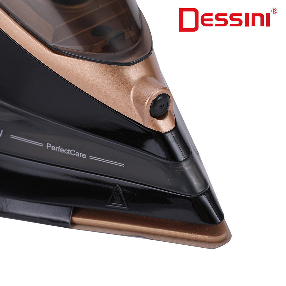 Dessini New High Quality Electric Design Removable Transparent Tank Medium Steam Iron Application Scenario