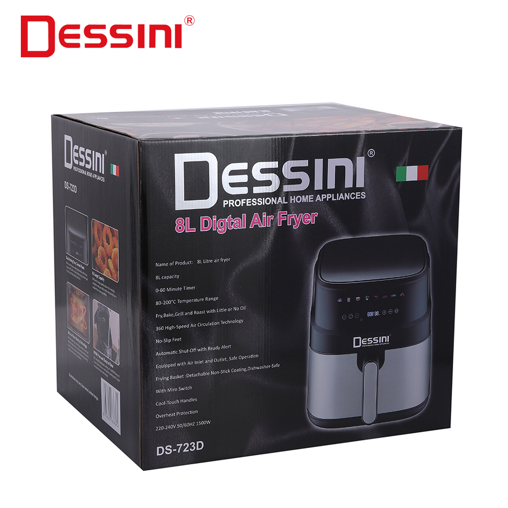 Dessini Custom Color Kitchen Pop 8L Large Capacity Smart Air Fryer