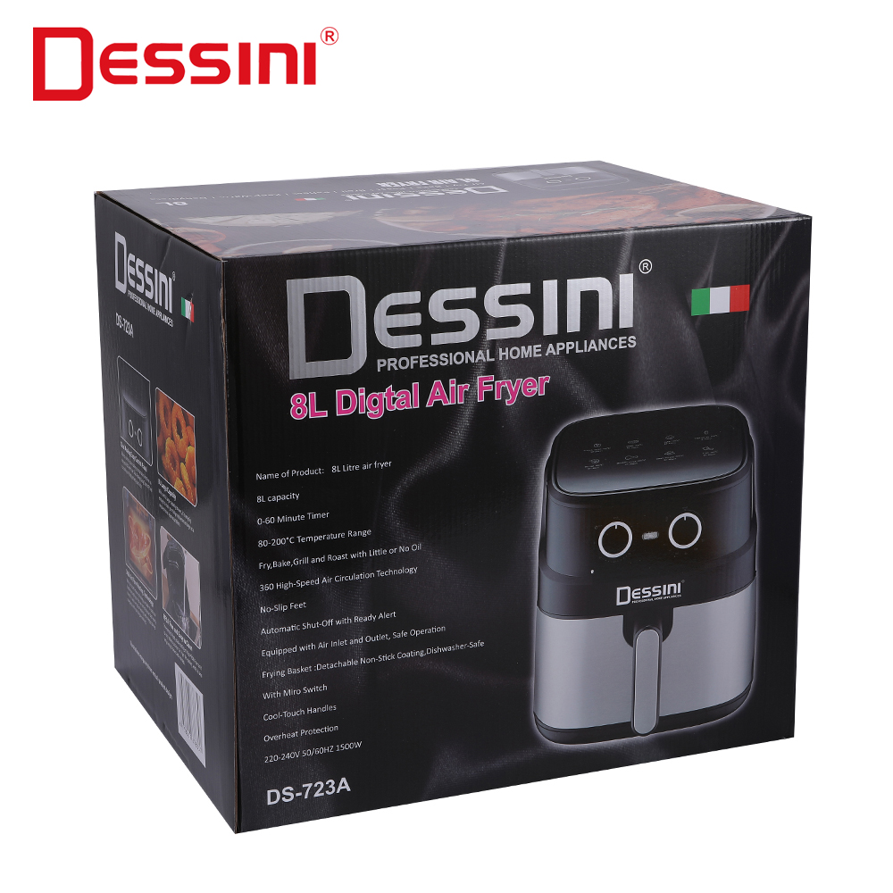 Dessini Stock Electric Touch Screen Digital Control Air Fryer With Non-Stick Basket No Reviews Yet