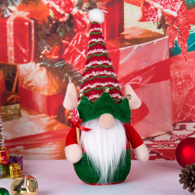 圣诞节无脸娃娃鲁道夫圣诞老人公仔圣诞节礼物摆件厂家直销产品图