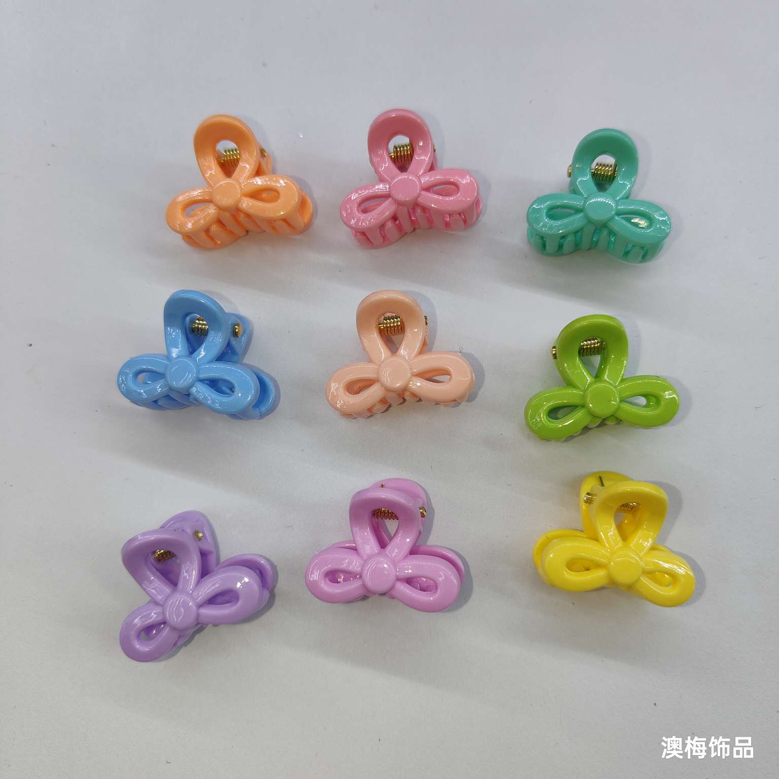 Creative accessories, headwear, hair clips, 2cm neck, sturdy color plastic clips, unique design, hair accessory grab clips, beautiful and elegant clips, exquisite ladies Item Picture