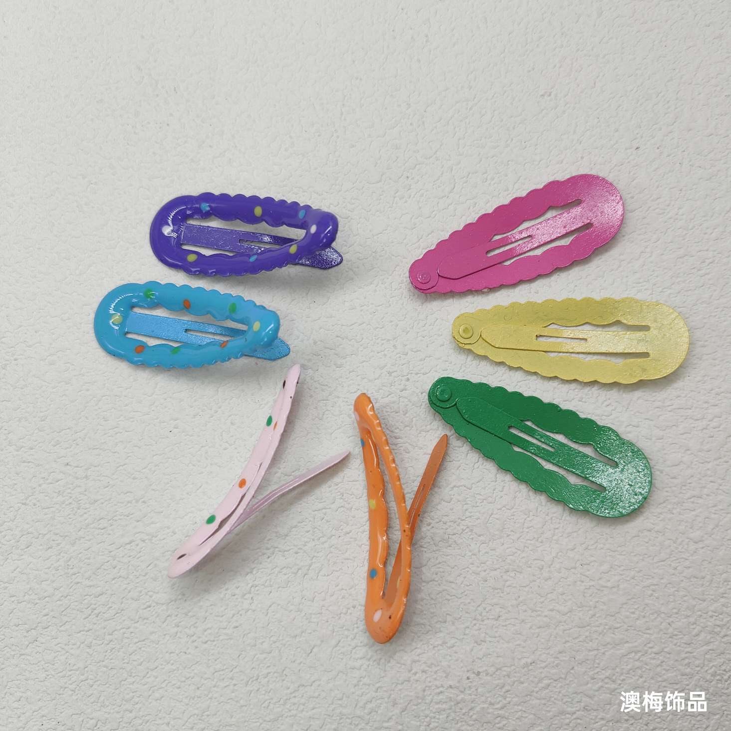 Candy-colored bangs clips headwear, side clips, forehead clips, colorful cute bb clips, dopamine hair accessories for women detail image 3