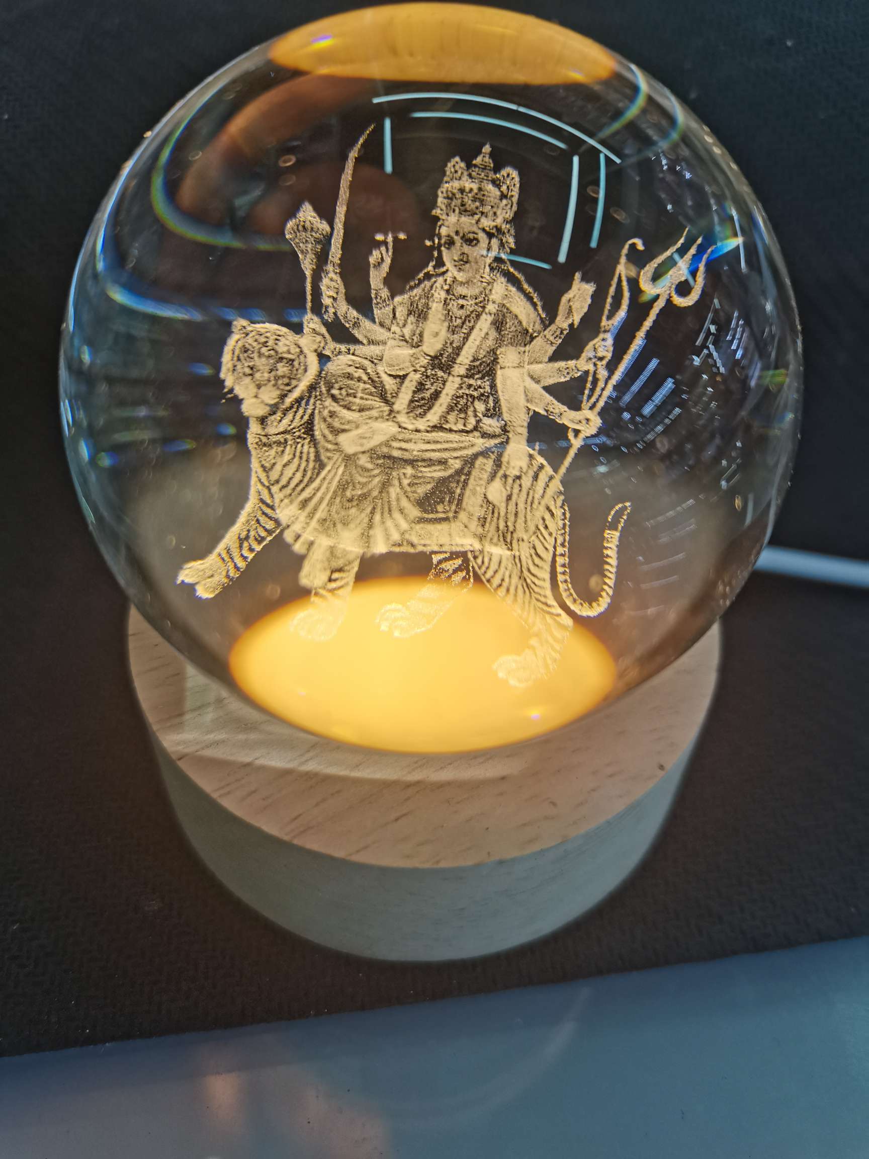 60水晶球印度佛像精致水晶工艺品 水晶玻璃艺术品 礼品工艺品精选 高档装饰品