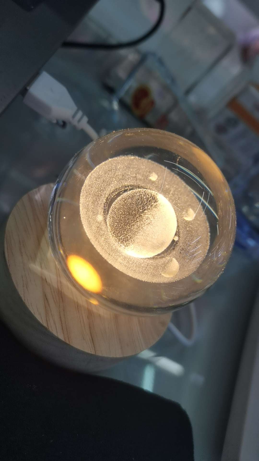 60水晶球 内雕星空系工艺品礼品 精致水晶玻璃饰品 水晶工艺品 艺术收藏品 独特设计 精美装饰品产品图