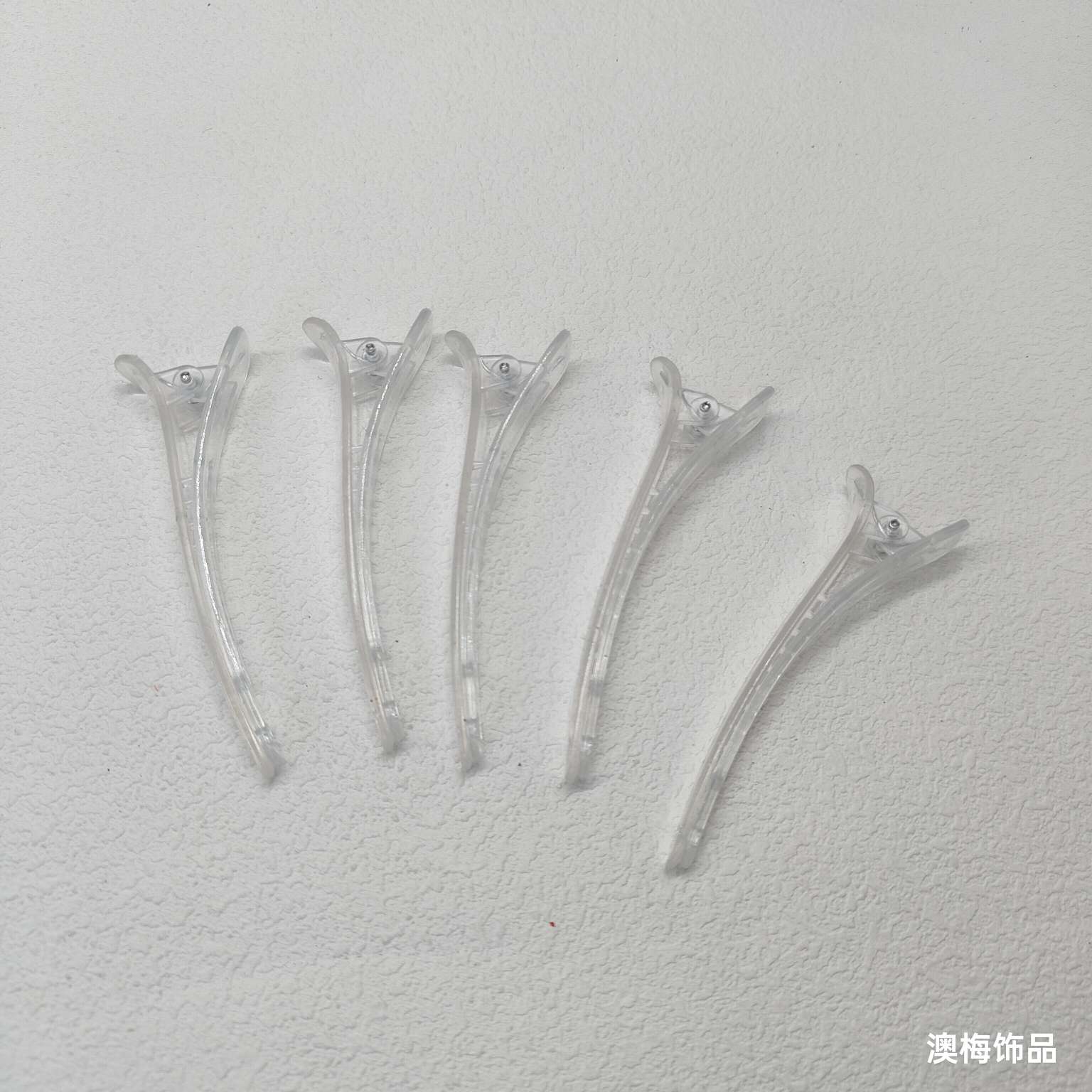 Transparent seamless facial hair clip, side autumn and winter bangs clip, forehead makeup clip, seamless one-line clip, duckbill headwear