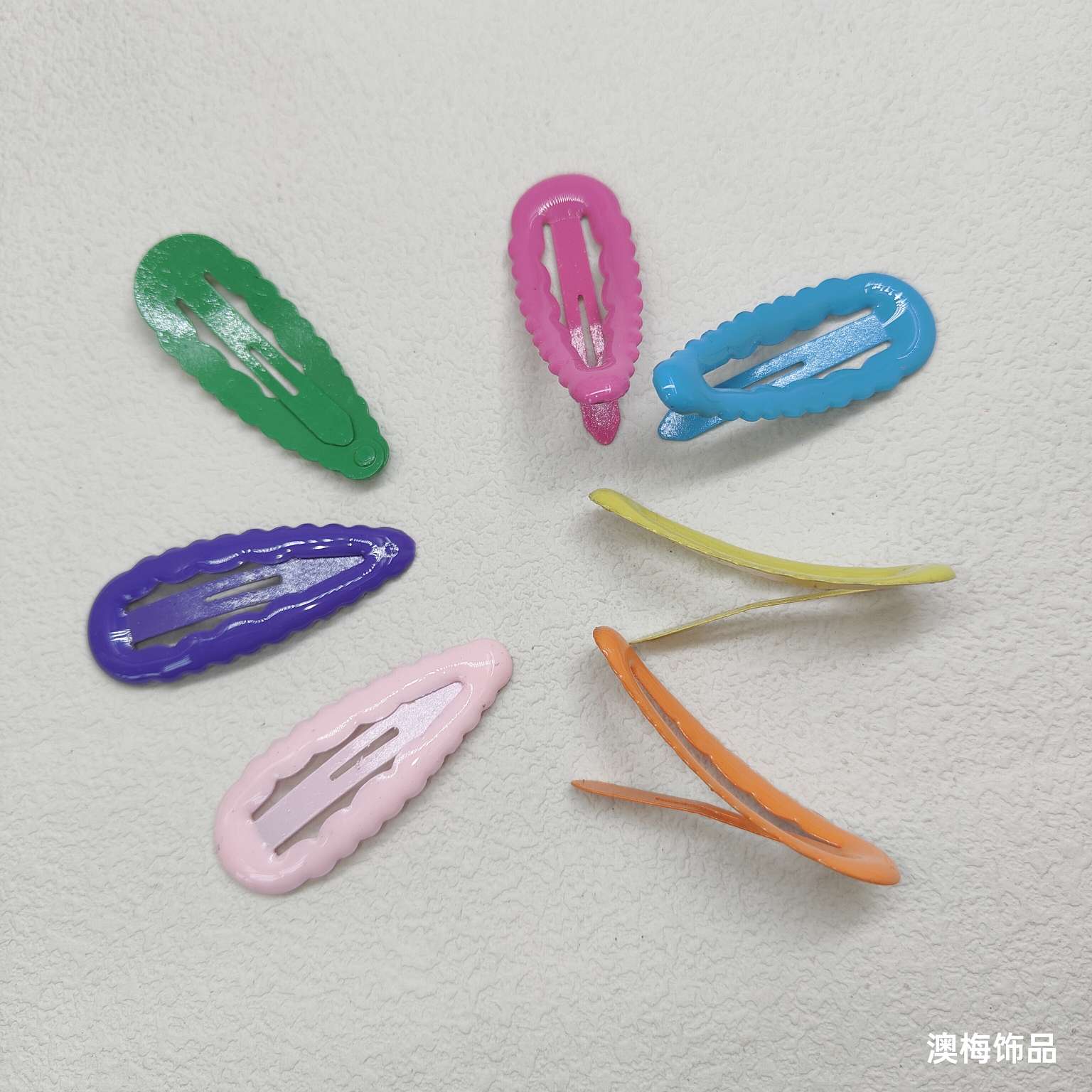 5 cm oil and water drop, lace BB clip, colorful children's hair accessory, hair clip, headwear, ladies' hair accessory detail image 6
