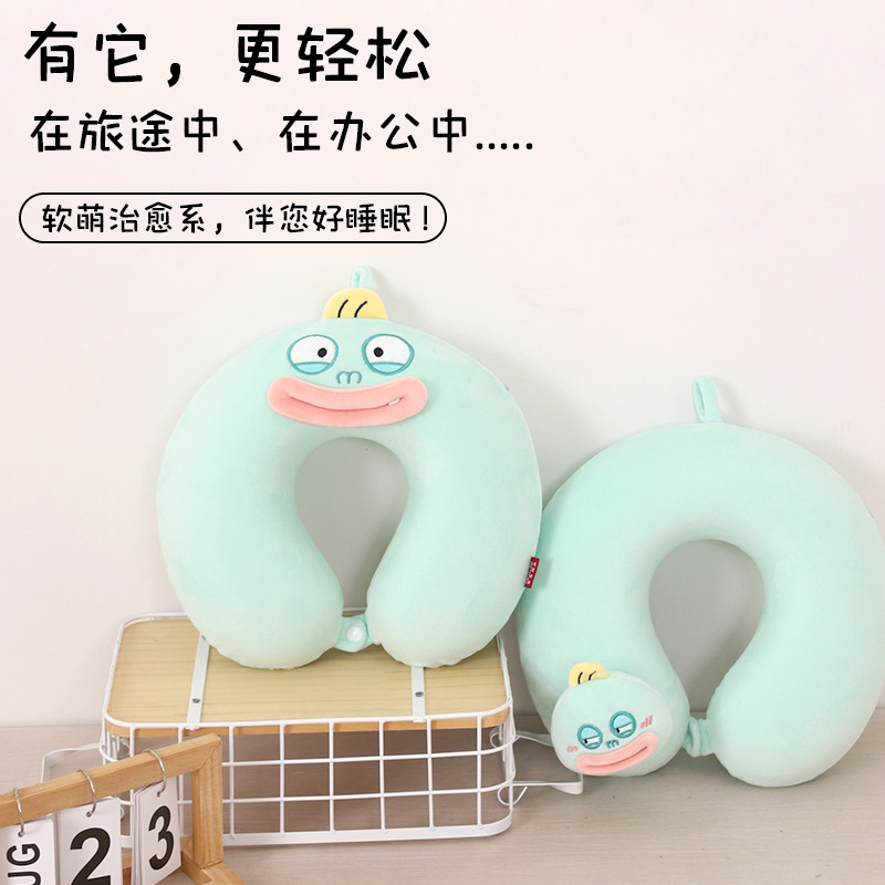 Memory foam U-shaped pillow order, Kanglewu Cartoon cute animal neck pillow, car neck wholesale order details Picture