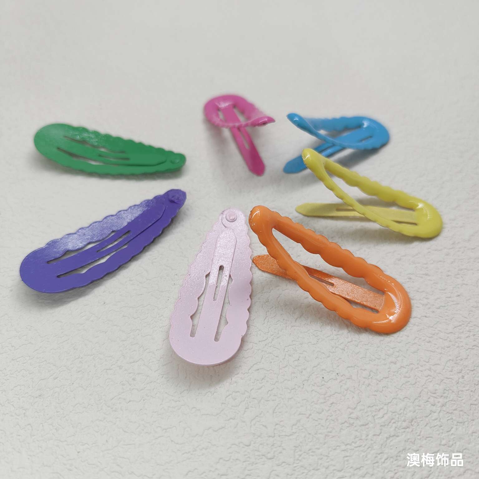 5 cm oil and water drop, lace BB clip, colorful children's hair accessory, hair clip, headwear, ladies' hair accessory detail image 2
