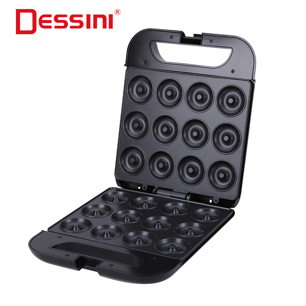 Dessini Multi-Function Electric Mini Round Omelet Donut Maker Specification drawing