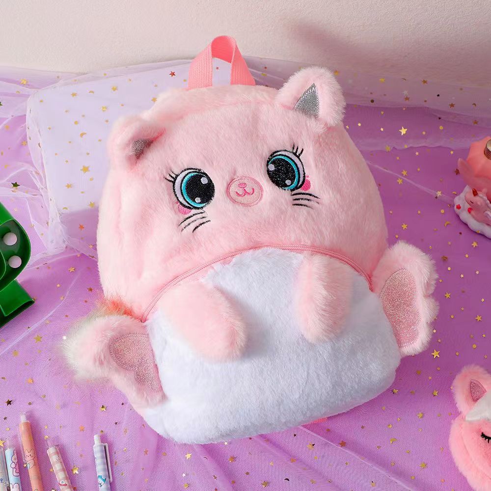 毛绒包；书包；儿童背包；毛绒背包；卡通背包；学生包；双肩背包详情6