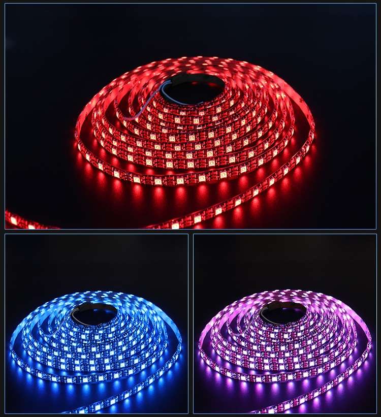 流水灯带ws2811幻彩12V5V灯带1903led灯条防水编程像素2812流水ktv跑马细节图