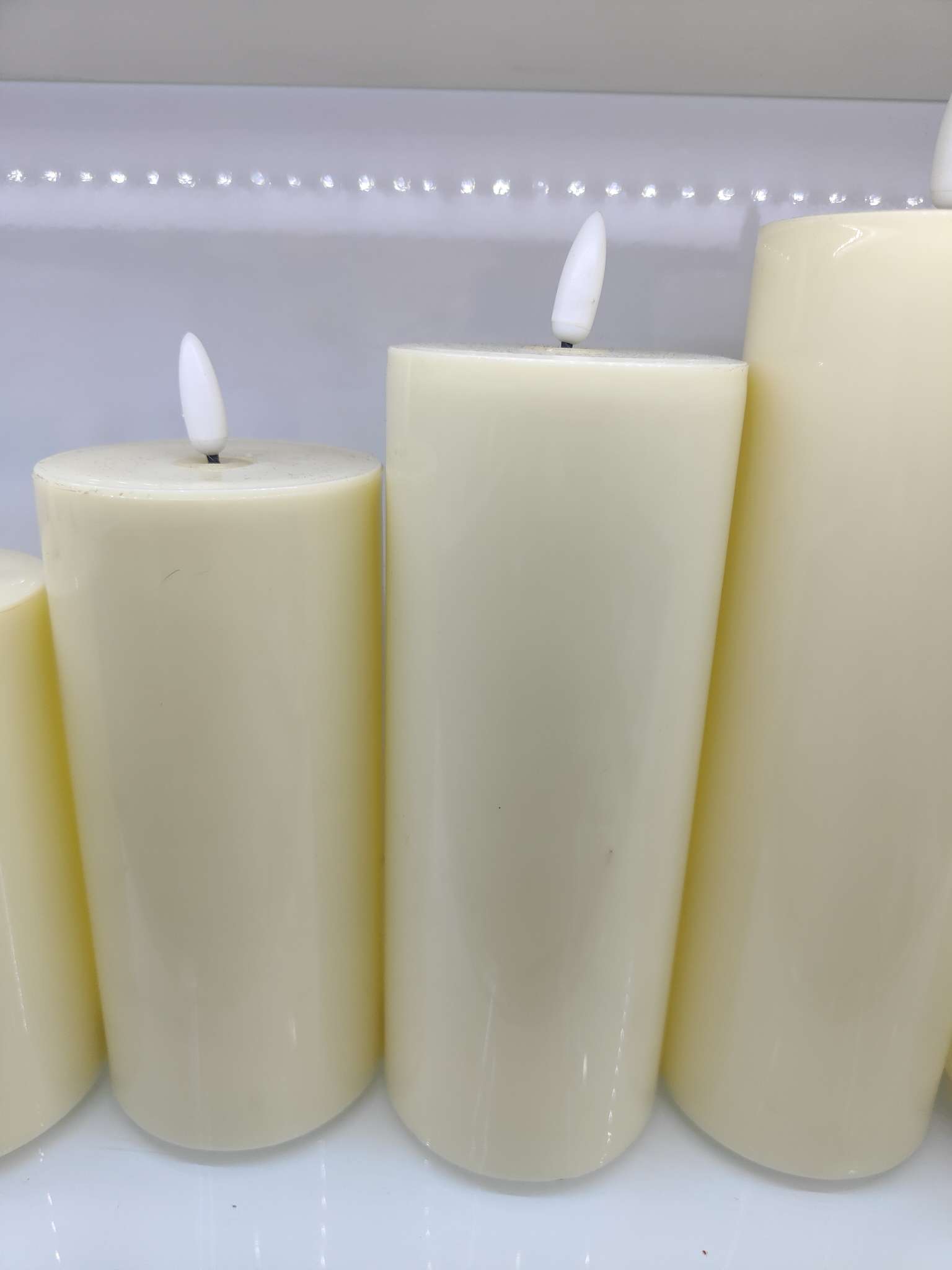 办公室文化氛围布置用品 香薰白蜡烛 生日蛋糕专用蜡烛 点燃工作热情白蜡烛