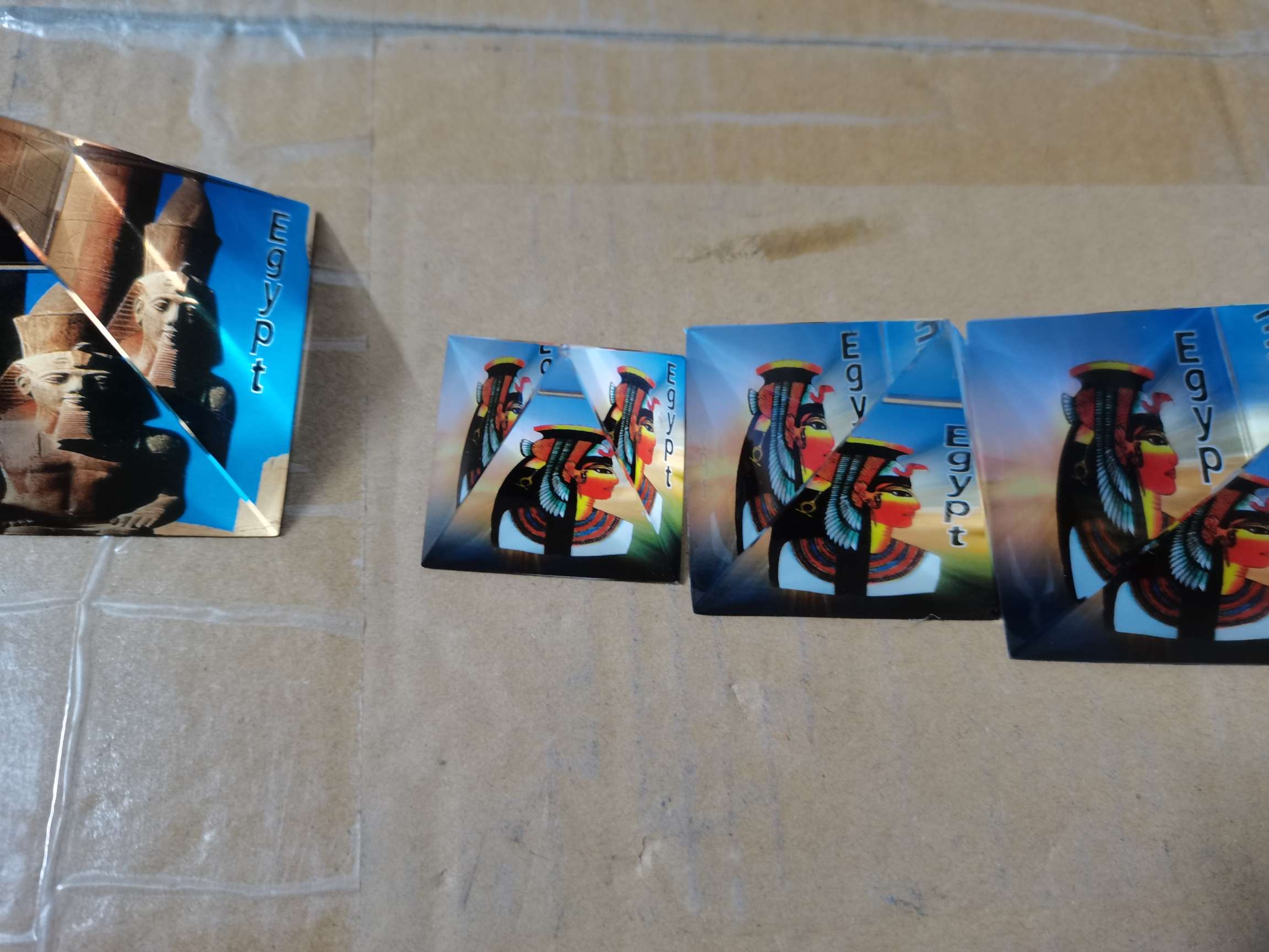 水晶金字塔彩印套装饰品 精致水晶工艺品 独特礼品 水晶玻璃艺术品 美丽璀璨装饰品详情图7