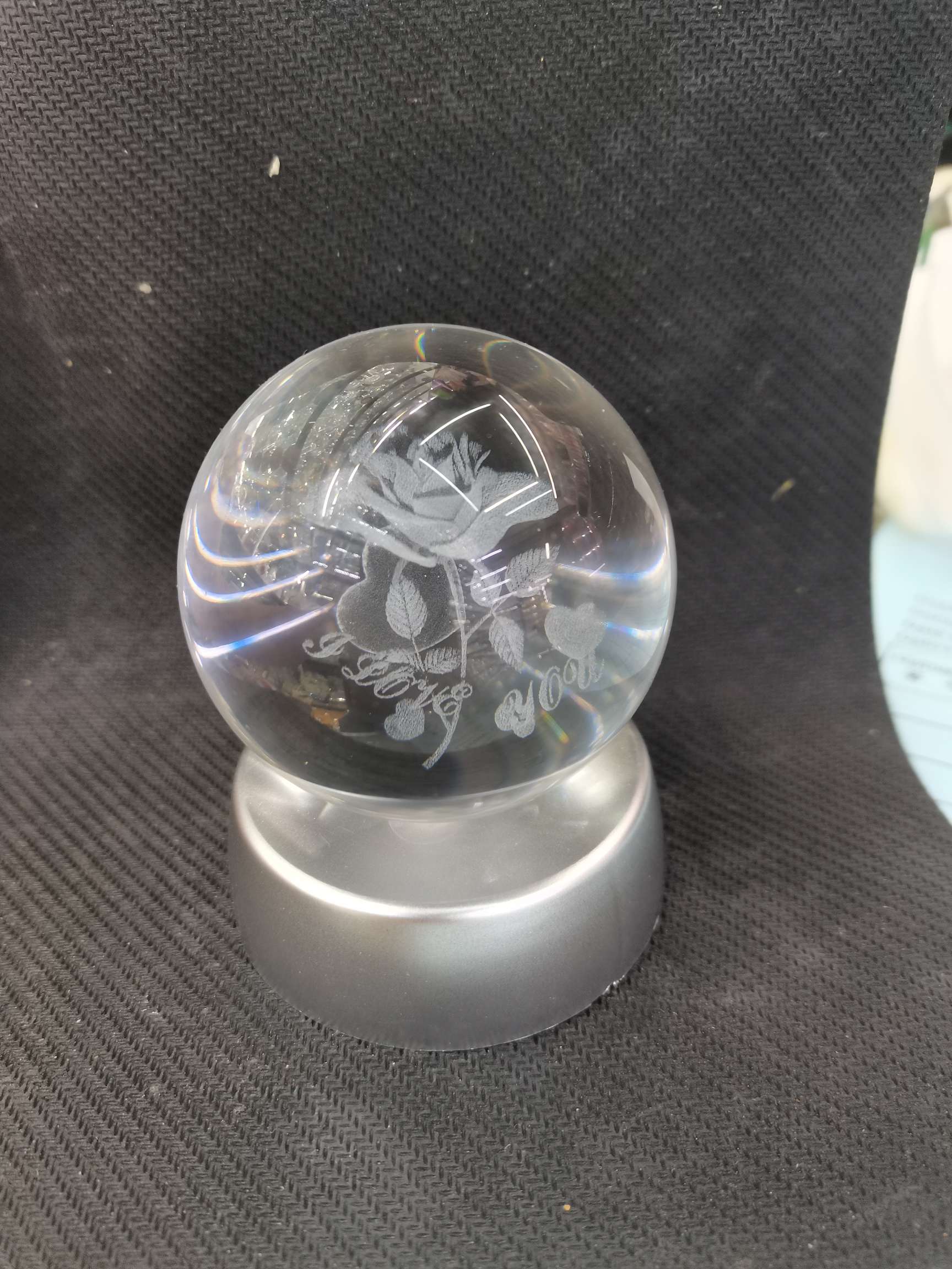 60水晶球情侣系列饰品 精致水晶工艺品 独特礼品 水晶玻璃艺术品 精美装饰品详情图2