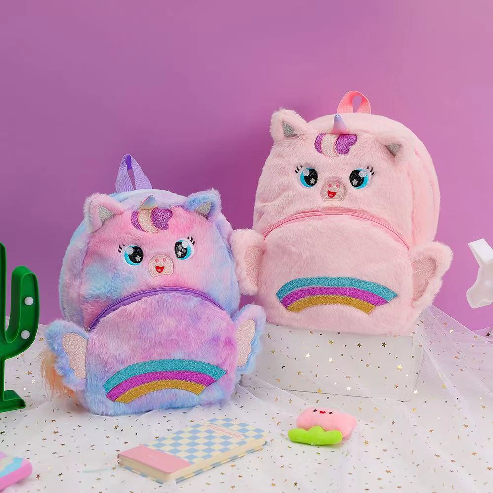 毛绒包；书包；儿童背包；毛绒背包；卡通背包；学生包；双肩背包详情2