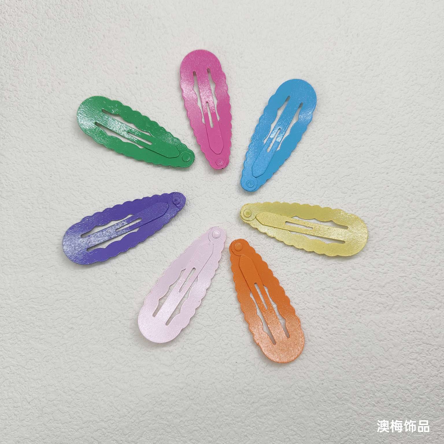 5 cm oil and water drop, lace BB clip, colorful children's hair accessory, hair clip, headwear, ladies' hair accessory detail image 3