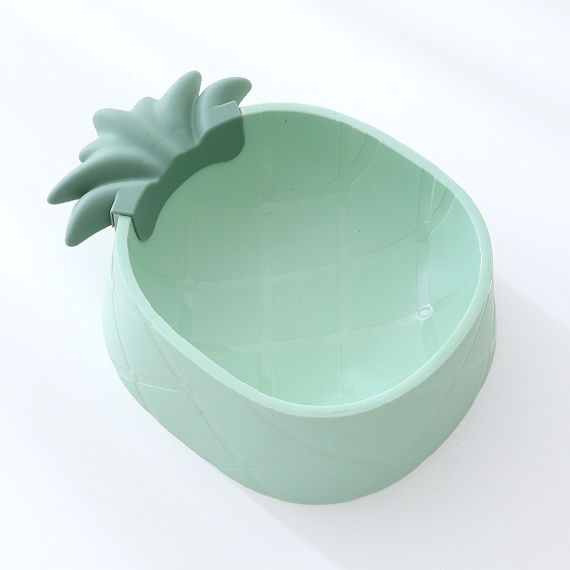 Wholesale InS-style pineapple patterned pet single bowl neck guard, cat bowl, pet food bowl and feeding bowl in stock Application Scenario