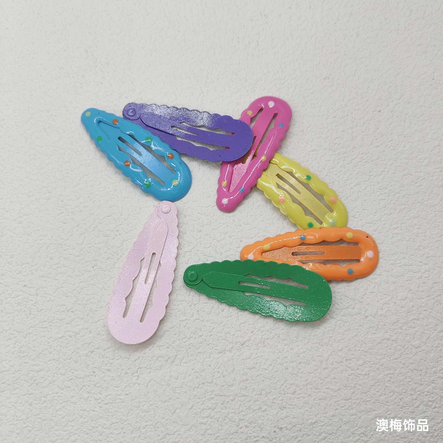 Candy-colored bangs clips headwear, side clips, forehead clips, colorful cute bb clips, dopamine hair accessories for women Item Picture