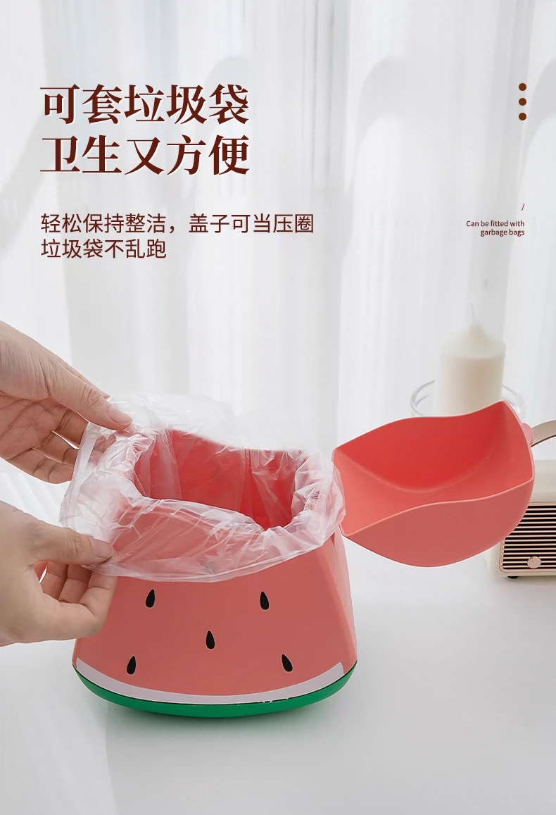 X22-3310 Desktop trash can, a detachable and washable trash can for home use in dormitories, bedrooms, offices, and vehicles detail image 12