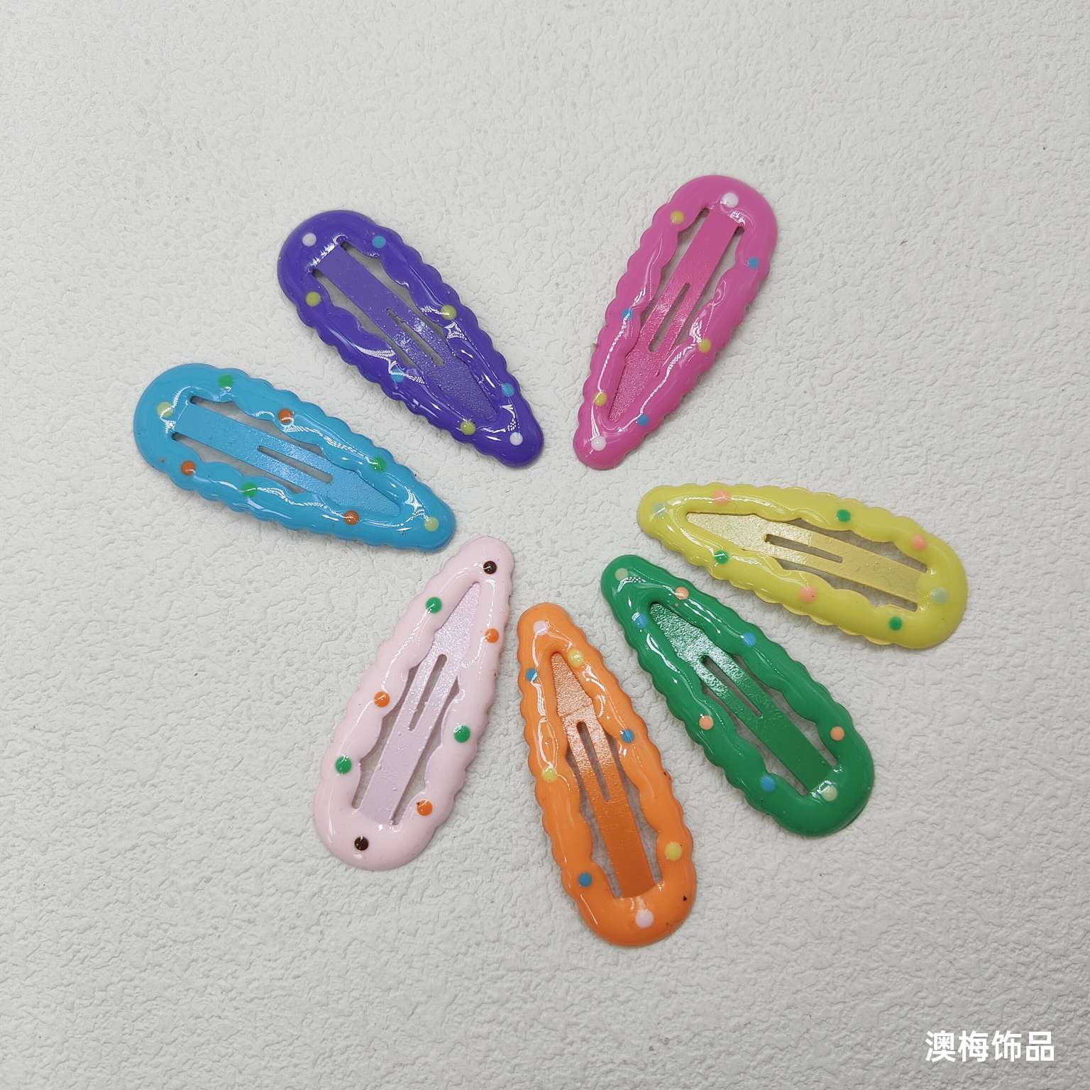 Candy-colored bangs clips headwear, side clips, forehead clips, colorful cute bb clips, dopamine hair accessories for women detail image 4