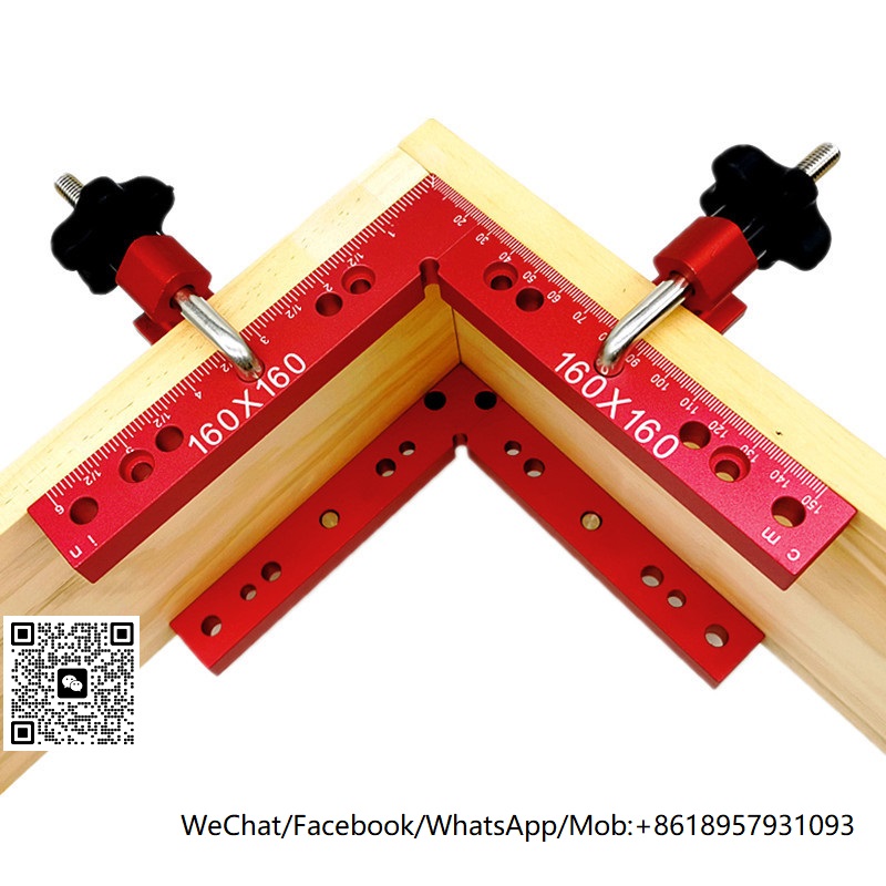 木工直角夹具 拼板固定夹 90度直角定位尺 铝合金高度尺