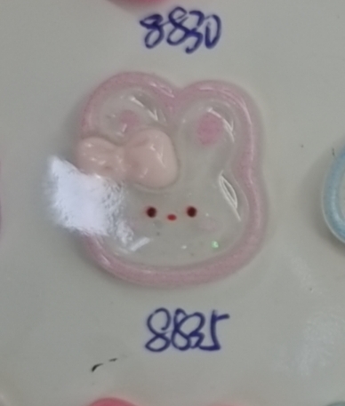 透明小兔子DIY饰品配件