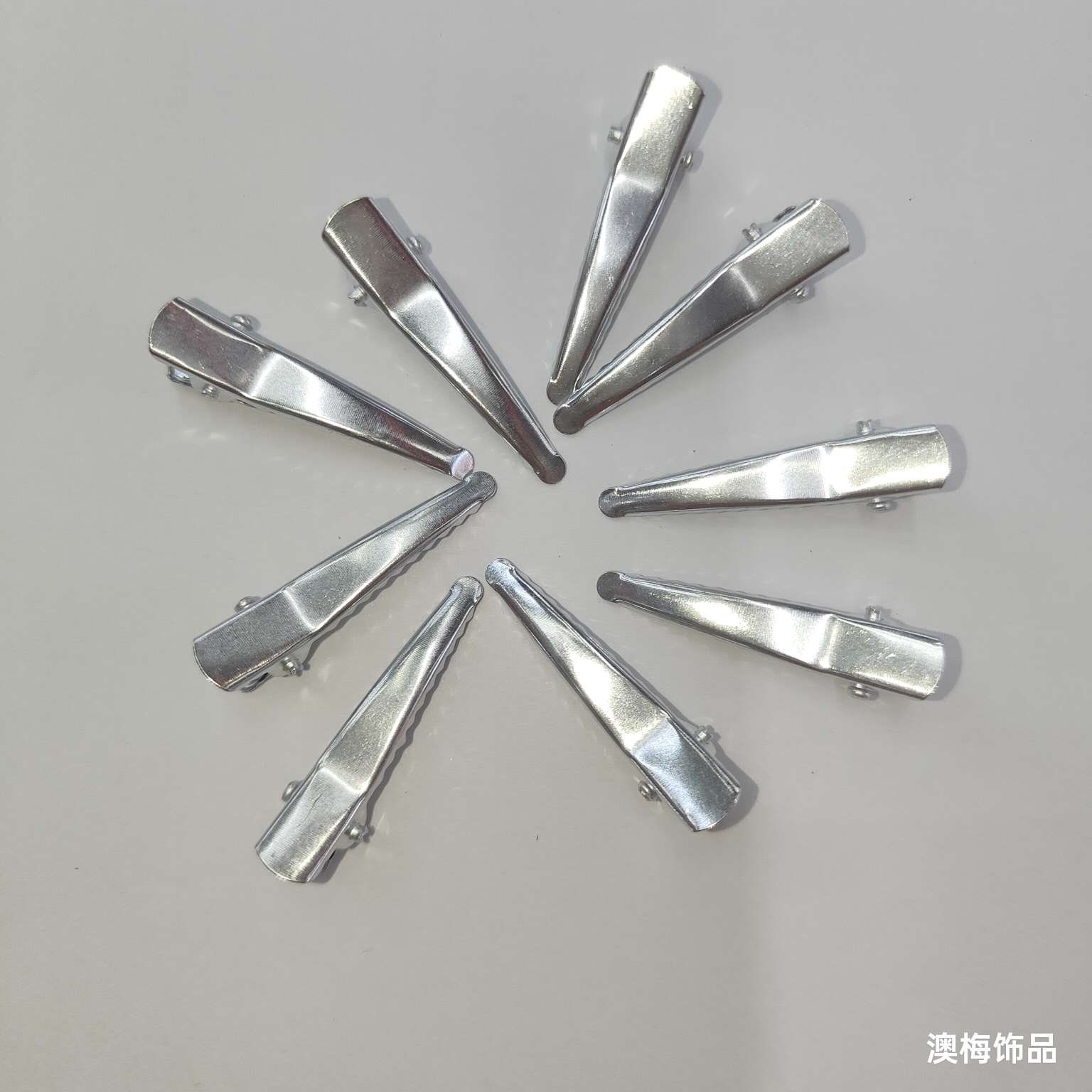 Pointed clips, water drop clips, BB clips, crocodile mouth hair clips, white bow hair clips, hair accessory materials, diy handcrafted hair clips