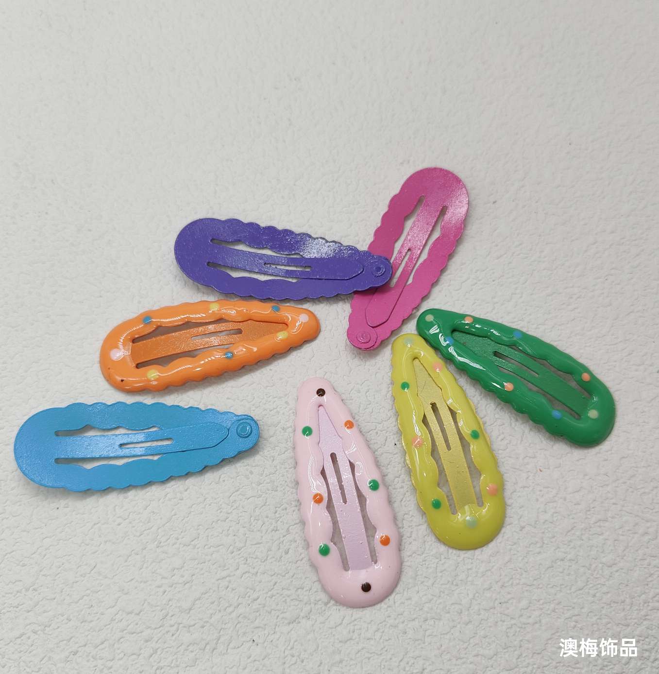 Candy-colored bangs clips headwear, side clips, forehead clips, colorful cute bb clips, dopamine hair accessories for women