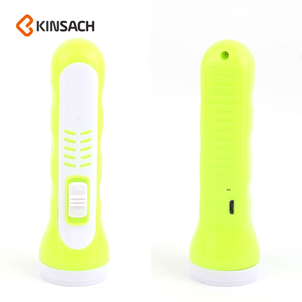 KINSACA星之源 安卓Micro USB充电 塑料手电筒