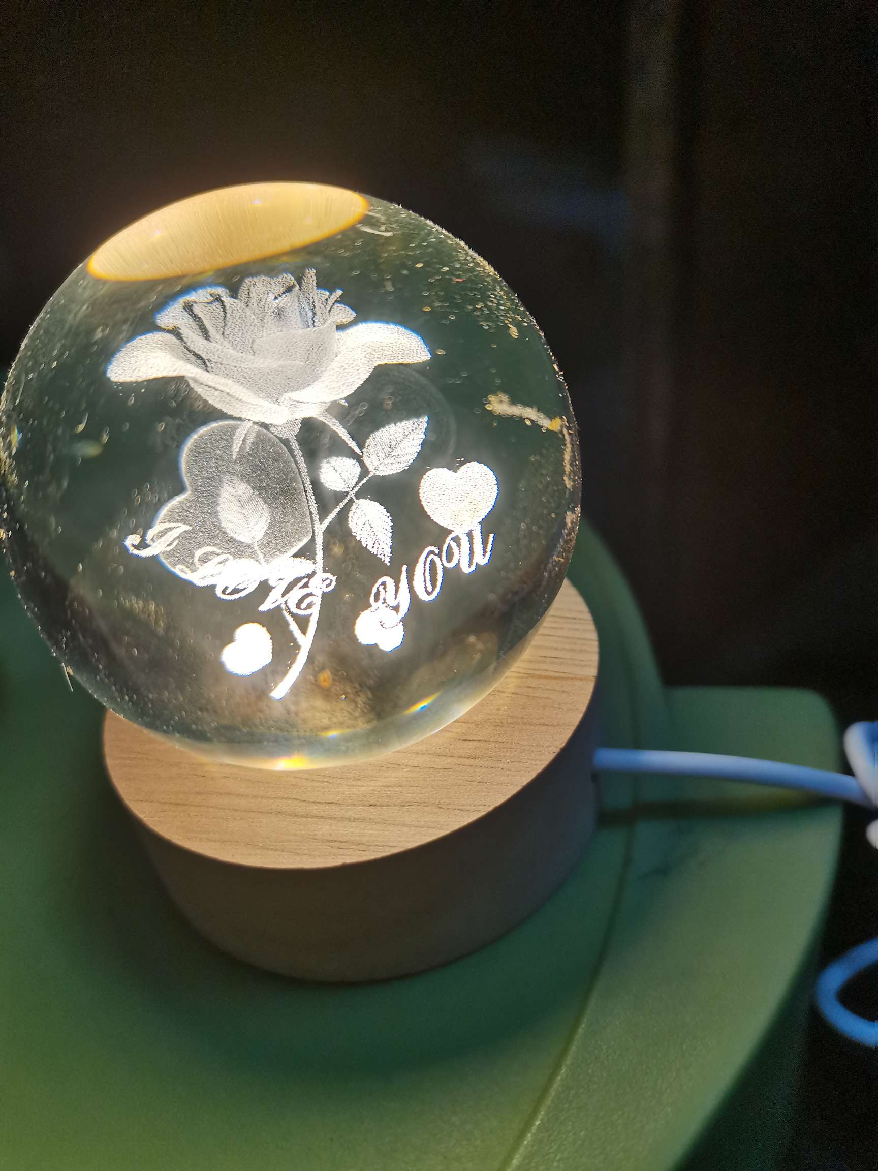 60水晶球情侣系列饰品 精致水晶工艺品 独特礼品 水晶玻璃艺术品 精美装饰品产品图