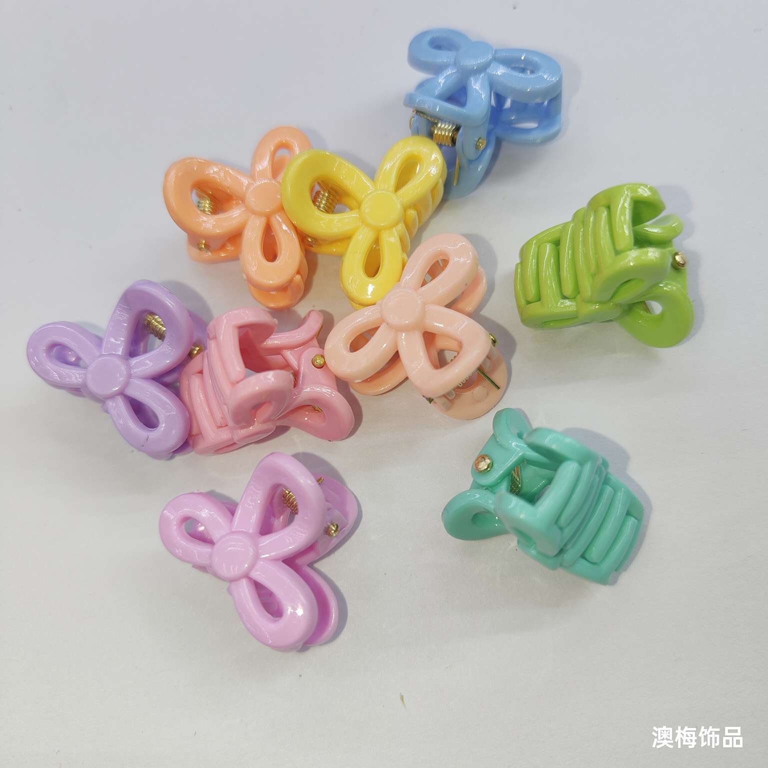 Creative accessories, headwear, hair clips, 2cm neck, sturdy color plastic clips, unique design, hair accessory grab clips, beautiful and elegant clips, exquisite ladies details Picture