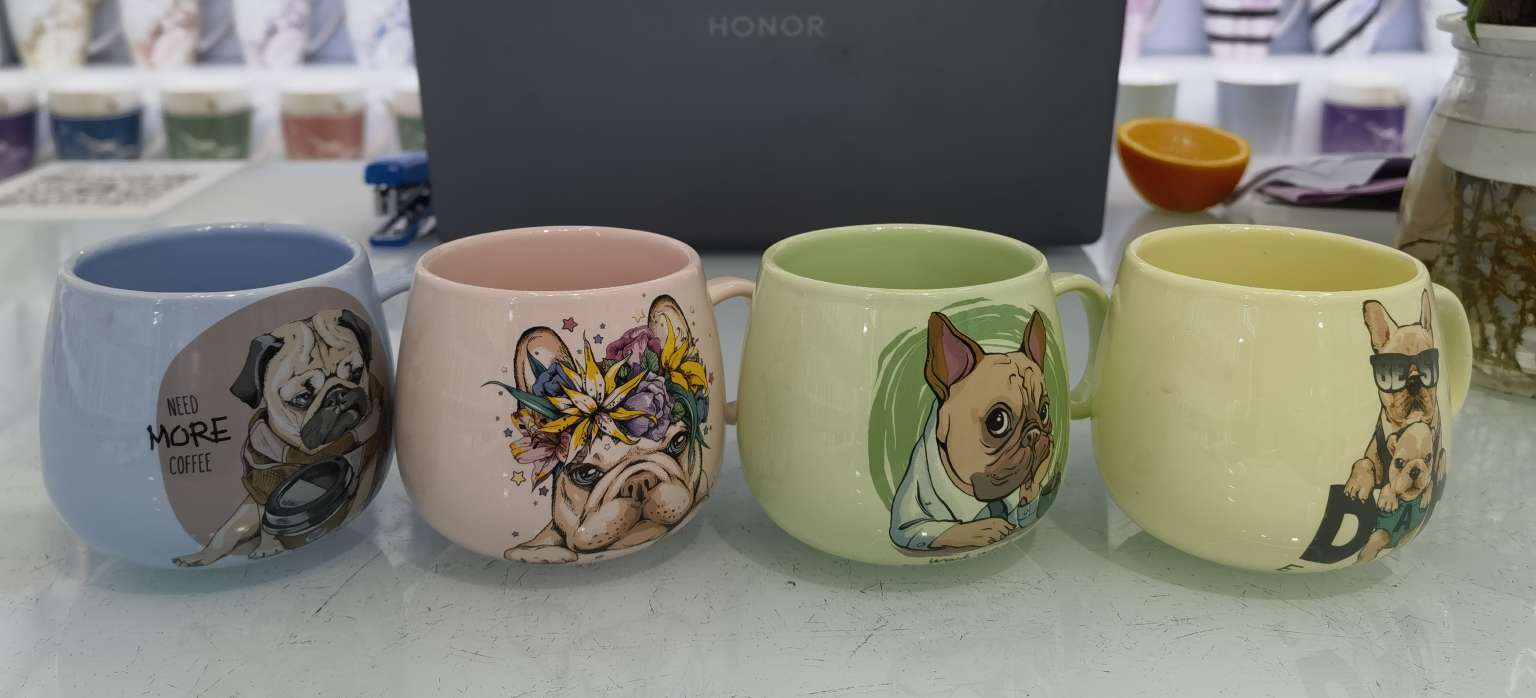 xb0000856色釉球杯可爱卡通动物陶瓷杯