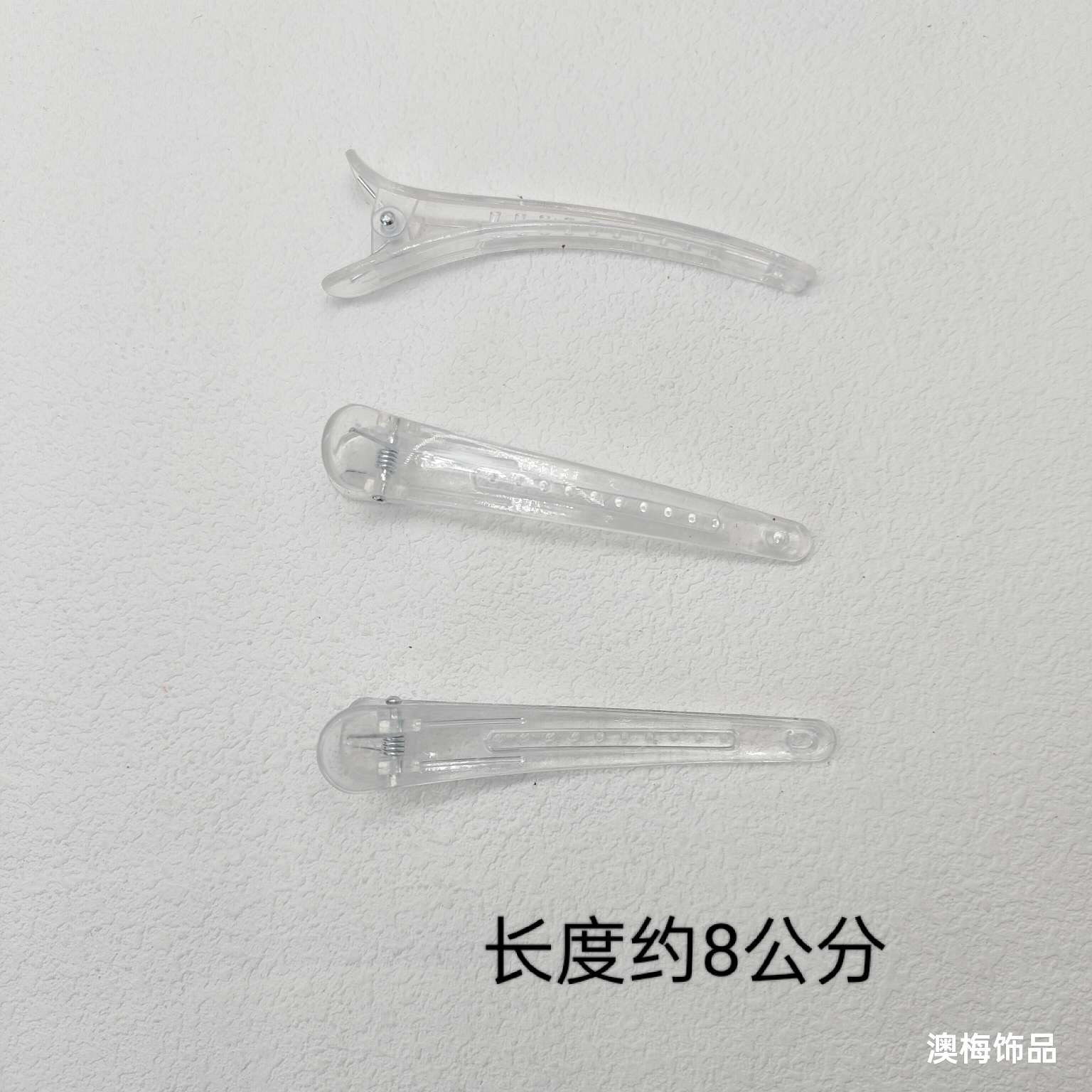 شفاف وخفيف الشعر على جانب مشبك الشعر detail image 5